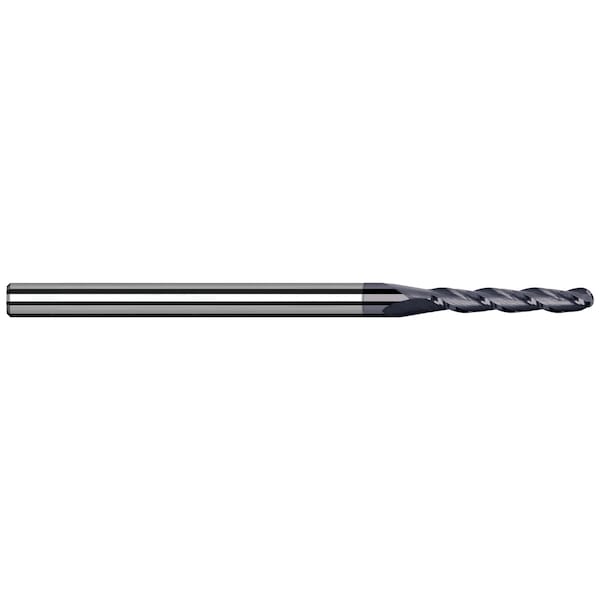 End Mill for High Temp Alloys - Ball 0.0200" (.5 mm) Cutter DIA x 0.0800" Length of Cut